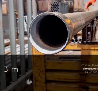 Zincatura parziale di Amma Spa su un manufatto